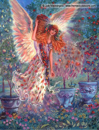 Autumn Angel art by Judy Mastrangelo