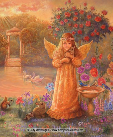 PROTECTING ANGEL - Art by Judy Mastrangelo