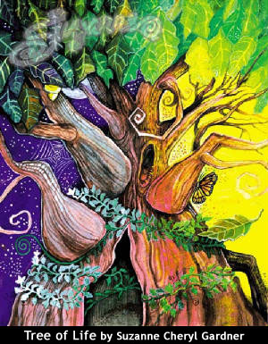 Tree of Life painting by Suzanne Gardner